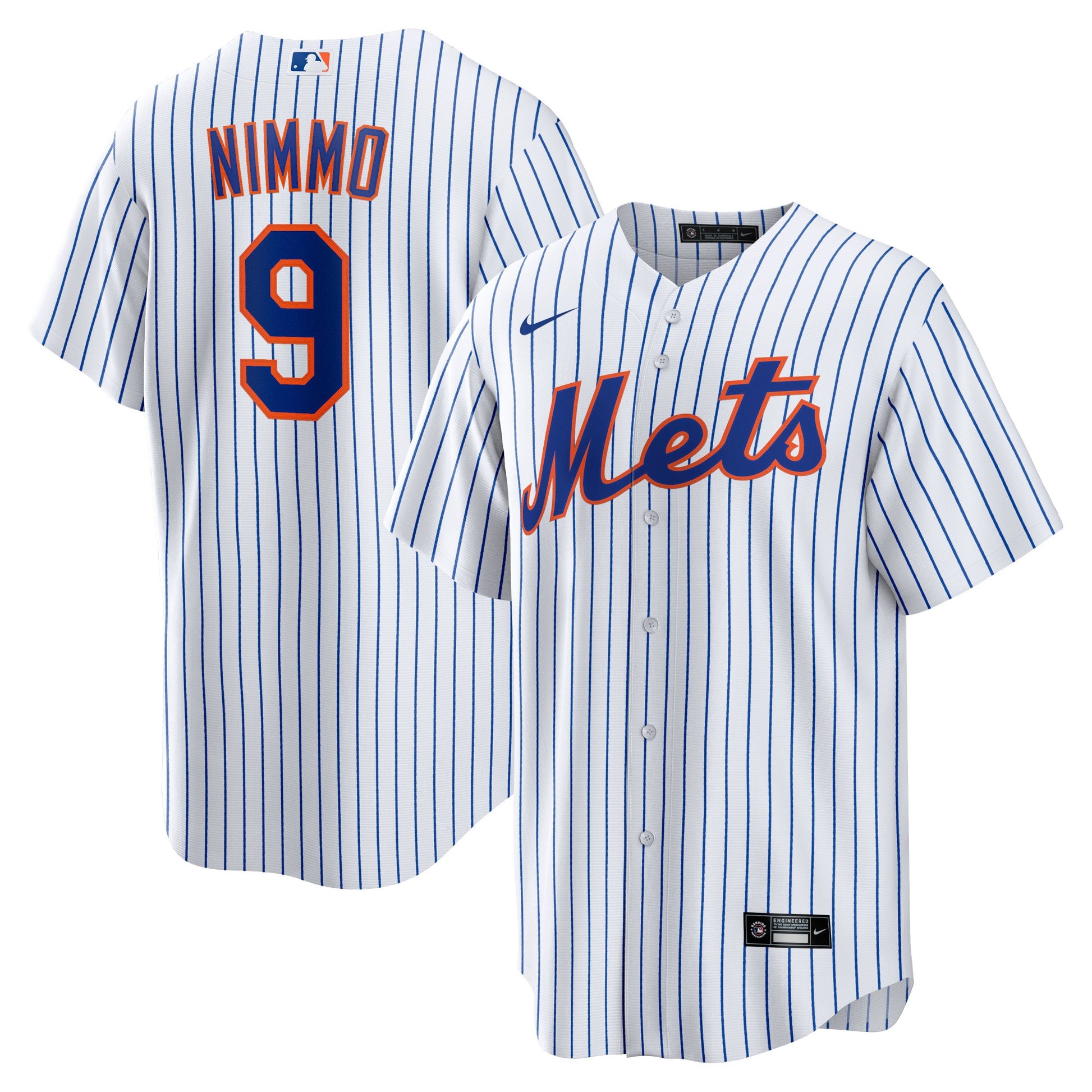 Brandon Nimmo New York Mets white Home jersey