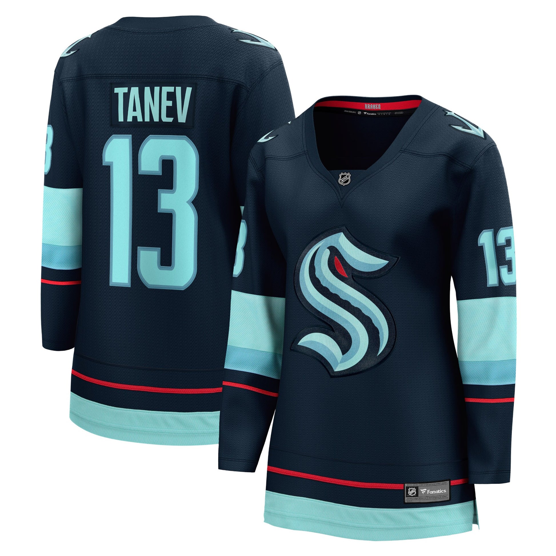 Brandon Tanev Seattle Kraken blue Home jersey