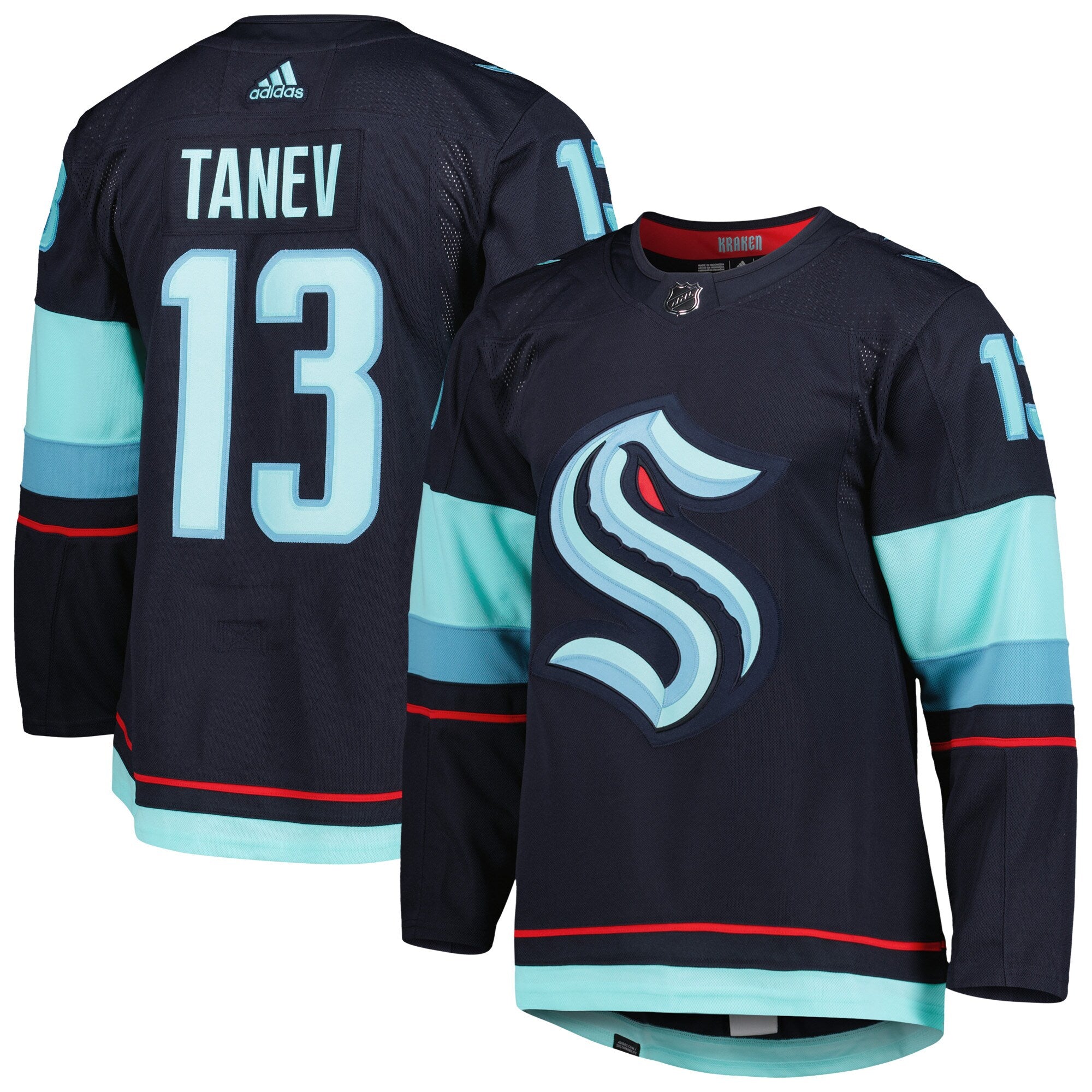 Brandon Tanev Seattle Kraken blue Home jersey