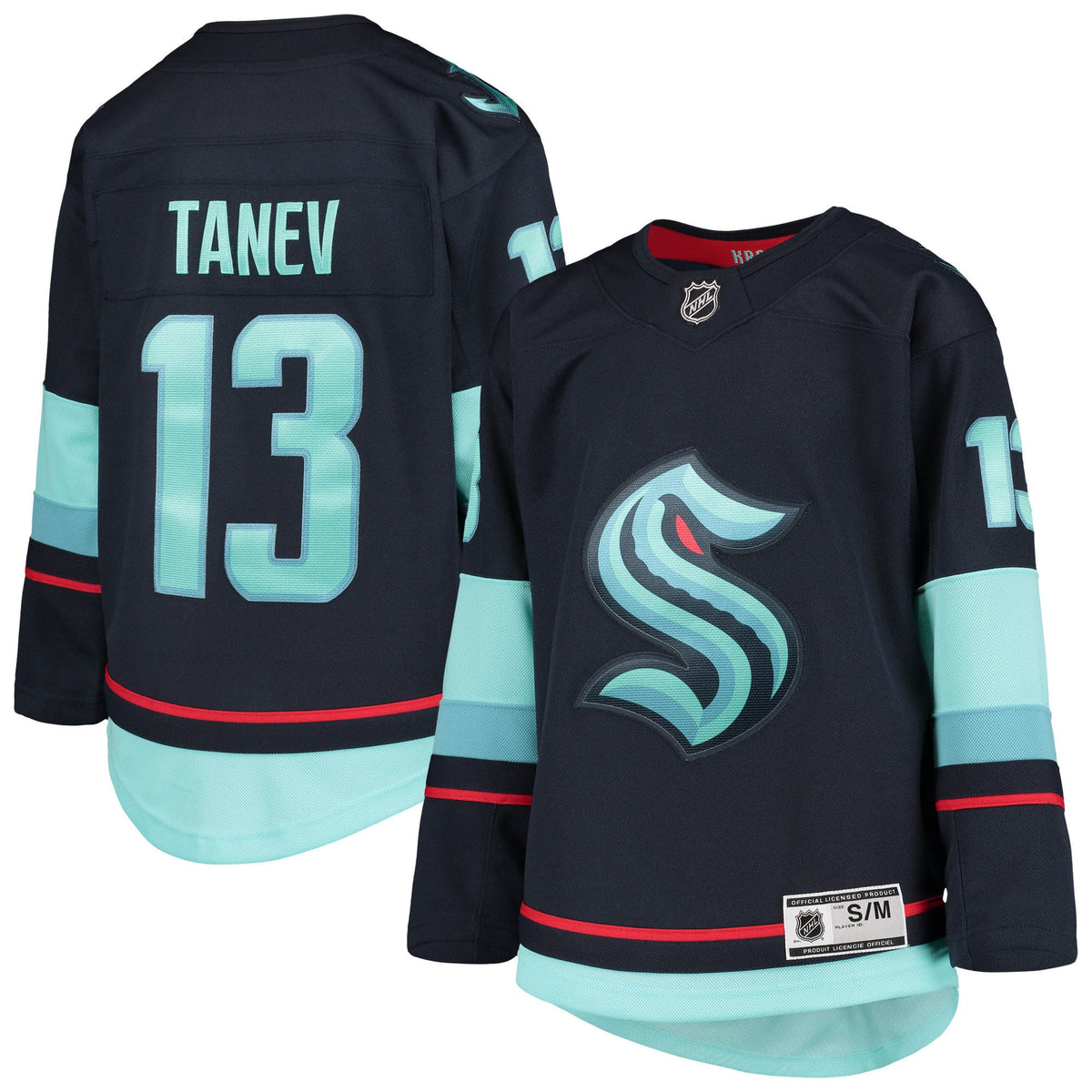 Brandon Tanev Seattle Kraken blue Home jersey