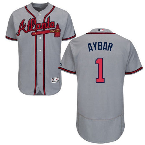 Erick Aybar Atlanta Braves gray jersey