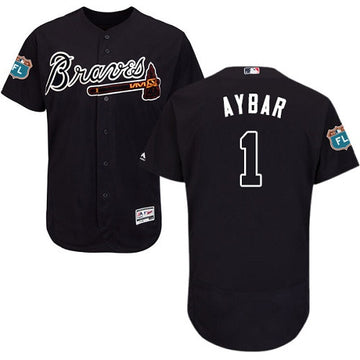 Erick Aybar Atlanta Braves navy jersey