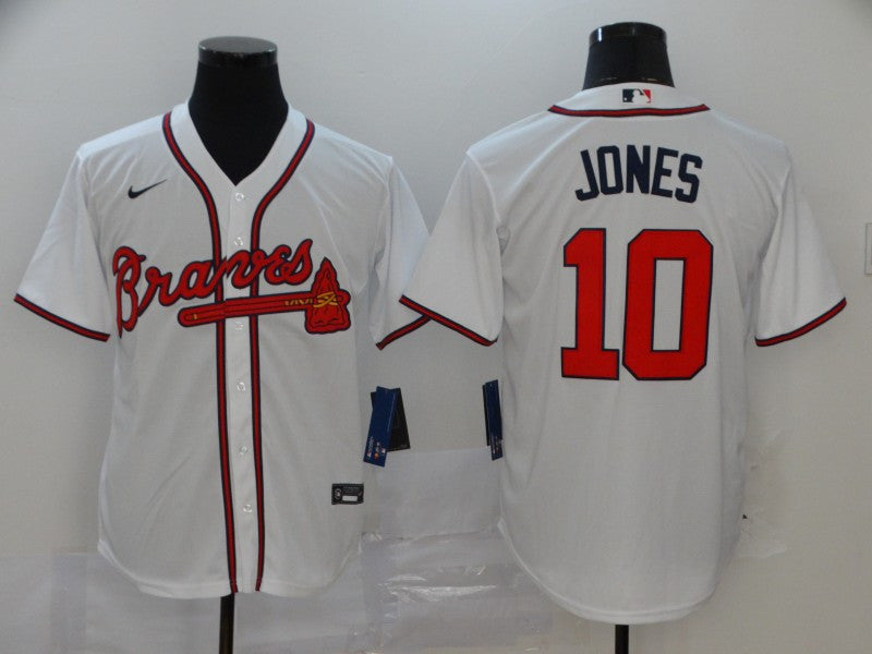 Chipper Jones Atlanta Braves white jersey