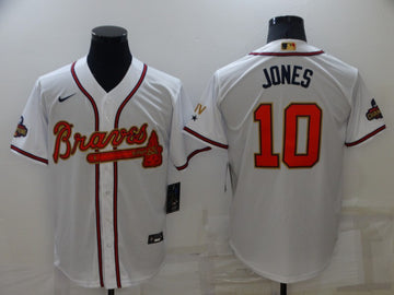 Chipper Jones Atlanta Braves white jersey