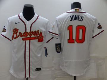 Chipper Jones Atlanta Braves white jersey