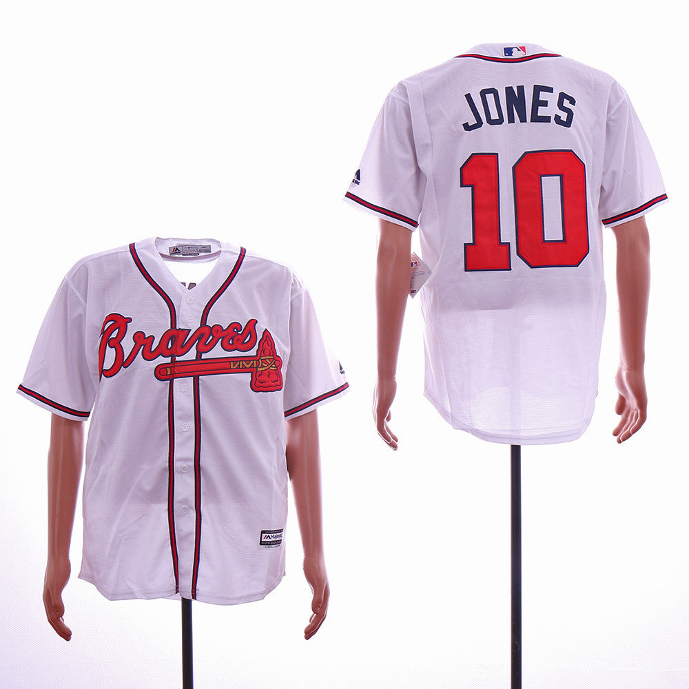 Chipper Jones Atlanta Braves white jersey