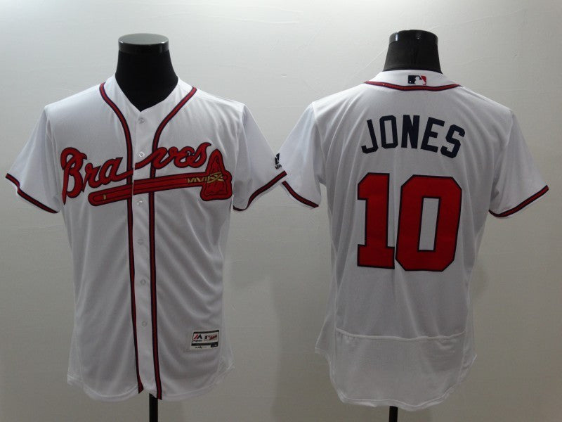 Chipper Jones Atlanta Braves white jersey