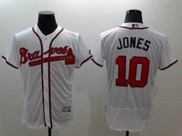 Chipper Jones Atlanta Braves white jersey