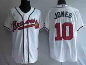 Chipper Jones Atlanta Braves white jersey