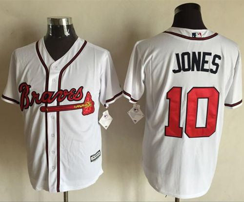 Chipper Jones Atlanta Braves white jersey