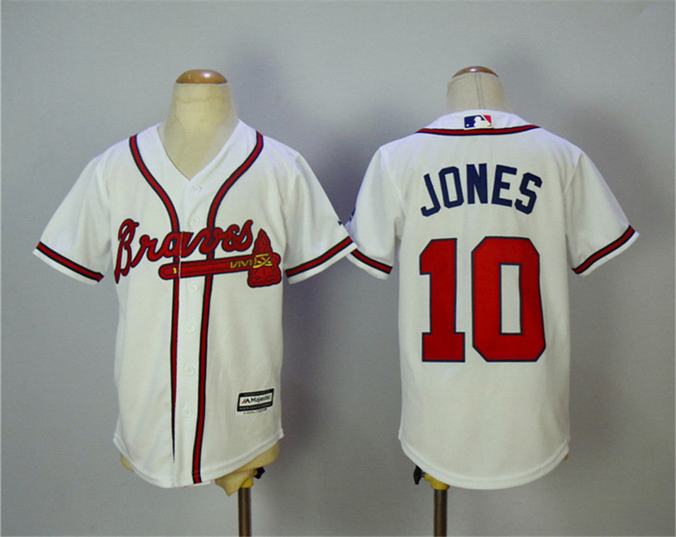 Chipper Jones Atlanta Braves white jersey