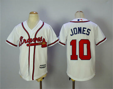 Chipper Jones Atlanta Braves white jersey