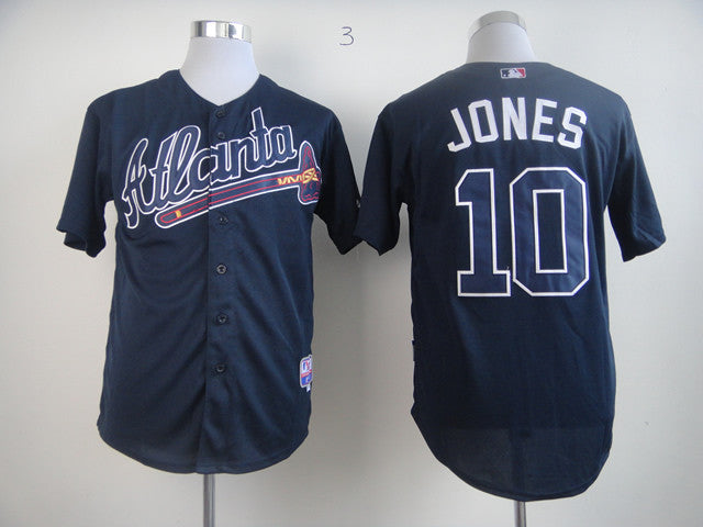 Jones Atlanta Braves blue jersey