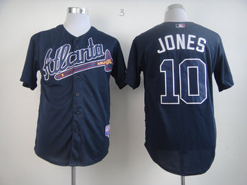 Jones Atlanta Braves blue jersey