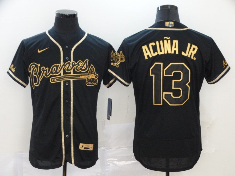 Ronald Acuna Jr Atlanta Braves black jersey
