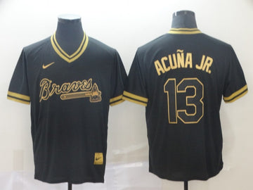 Ronald Acuna Jr Atlanta Braves black Legend jersey