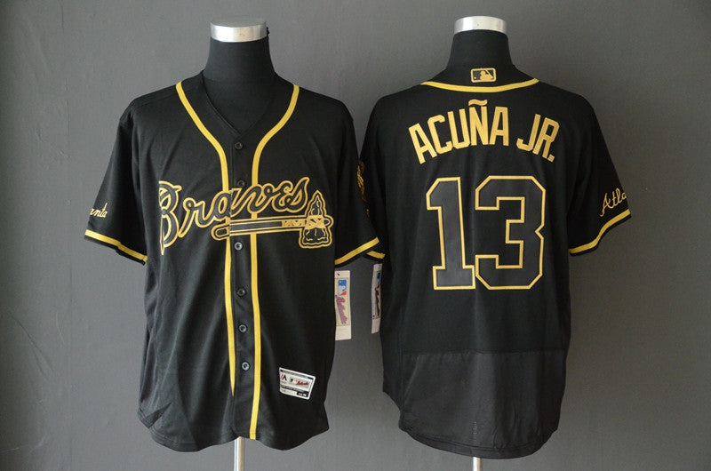 Ronald Acuna Jr Atlanta Braves black jersey
