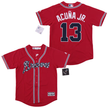 Ronald Acuna Jr Atlanta Braves red jersey