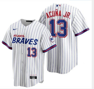 Ronald Acuna Jr Atlanta Braves white City Connect jersey