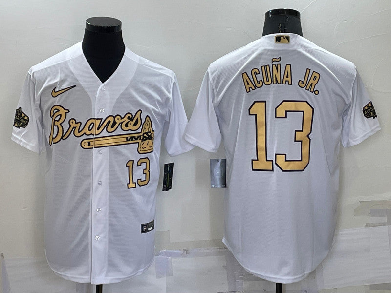 Ronald Acuna Jr Atlanta Braves white All-Star jersey