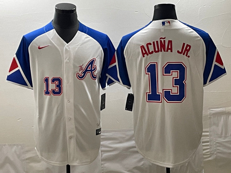 Ronald Acuna Jr Atlanta Braves white City Connect jersey