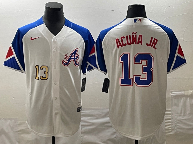 Ronald Acuna Jr Atlanta Braves white City Connect jersey