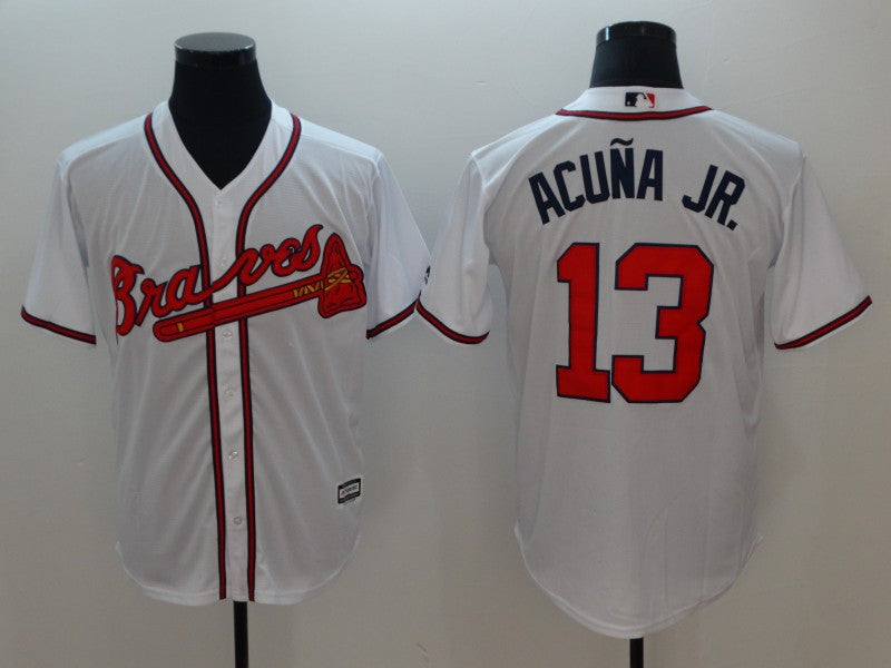 Ronald Acuna Jr Atlanta Braves white jersey