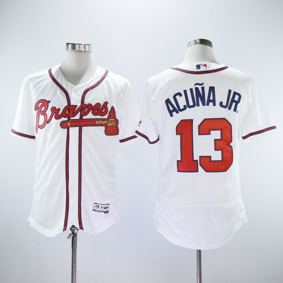 Ronald Acuna Jr Atlanta Braves white jersey