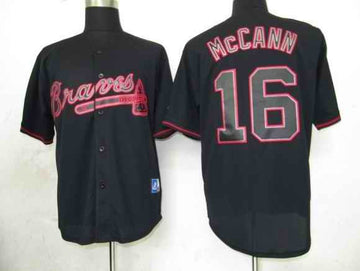 McCANN Atlanta Braves black Fashion jersey