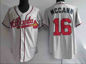 Mccann Atlanta Braves grey jersey