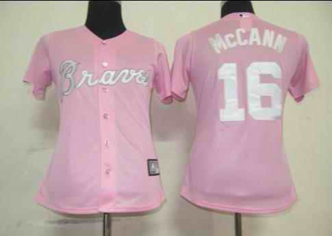 McCANN Atlanta Braves pink jersey