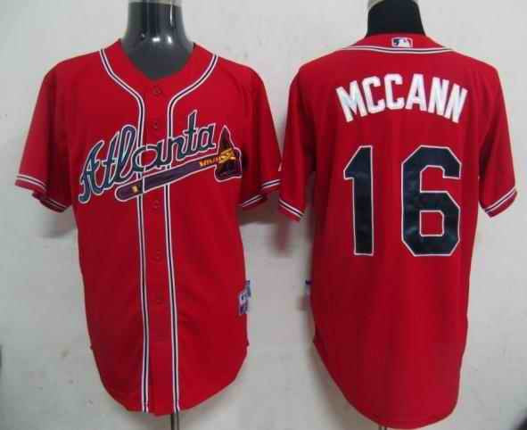 Mccann Atlanta Braves red jersey