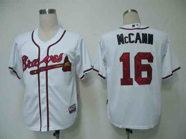 Mccann Atlanta Braves white jersey