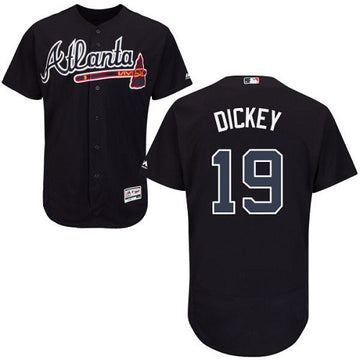 R.A. Dickey Atlanta Braves navy jersey