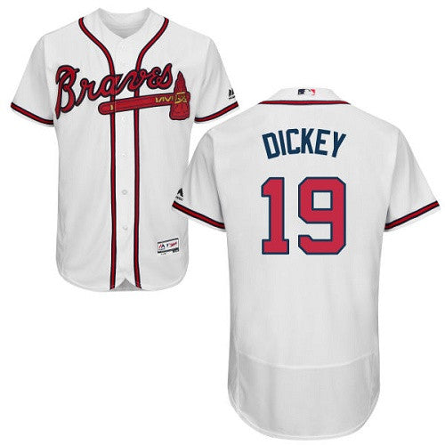 R.A. Dickey Atlanta Braves white jersey