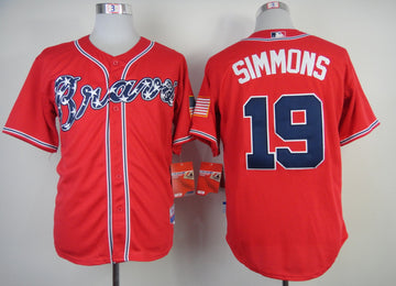 Simmon Atlanta Braves red jersey