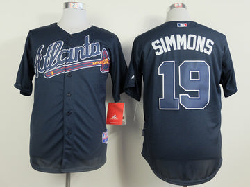 Simmons Atlanta Braves blue jersey