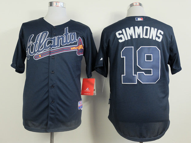 Simmons Atlanta Braves blue jersey