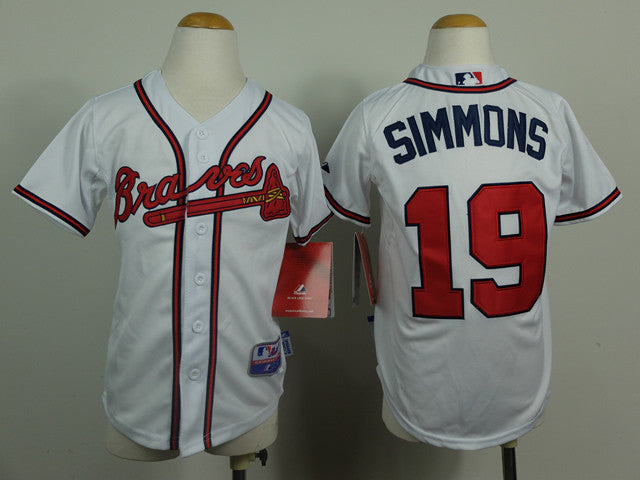 Simmons Atlanta Braves white jersey