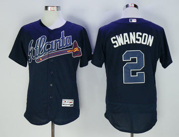Dansby Swanson Atlanta Braves navy jersey