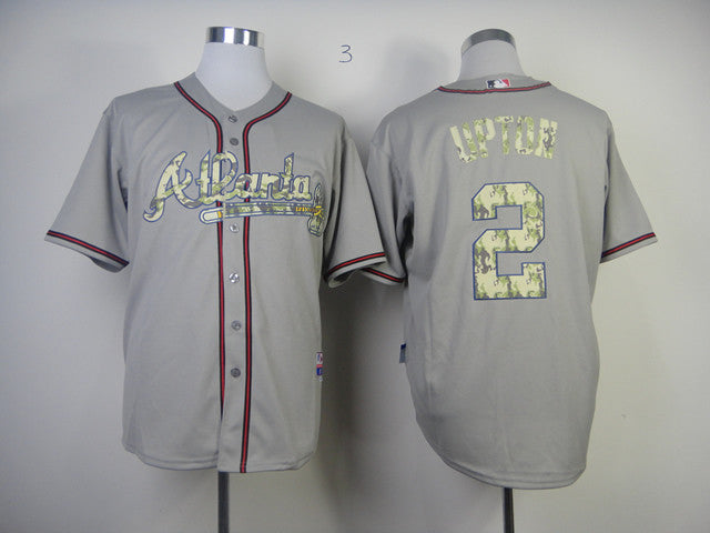 Upton Grey Atlanta Braves camo Camo jersey