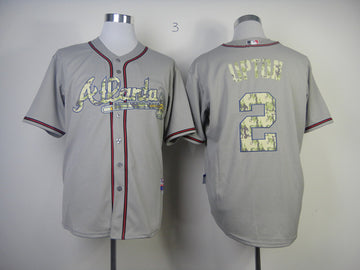 Upton Grey Atlanta Braves camo Camo jersey