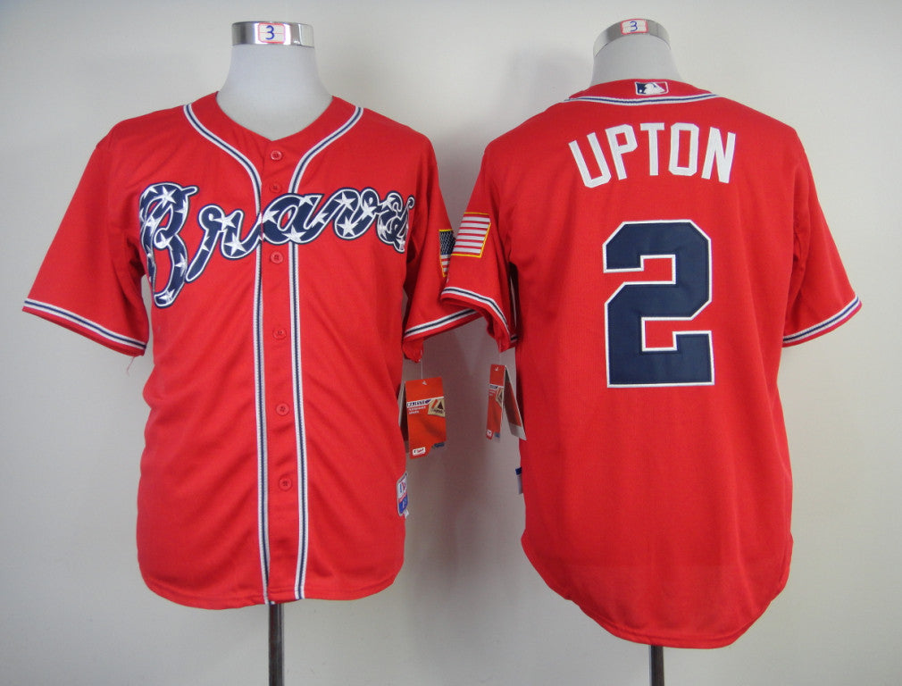 Upton Atlanta Braves red jersey