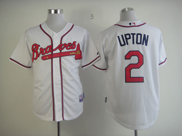 Upton Atlanta Braves white jersey