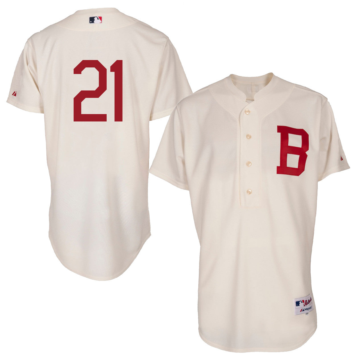 Atlanta Braves cream Throwback jersey