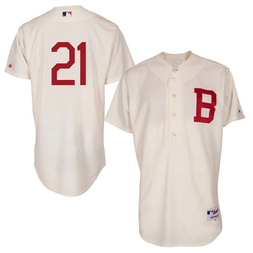Atlanta Braves cream Throwback jersey
