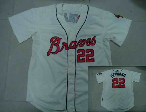Heyward Atlanta Braves cream jersey