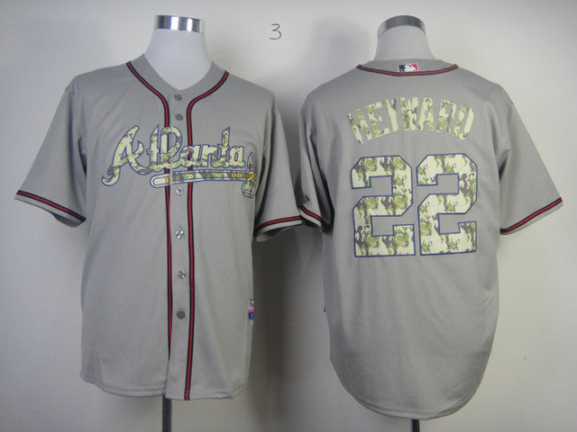 Heyward Grey Atlanta Braves camo Camo jersey