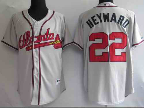 Heyward Atlanta Braves grey jersey