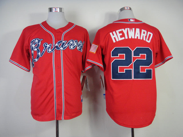 Heyward Atlanta Braves red jersey